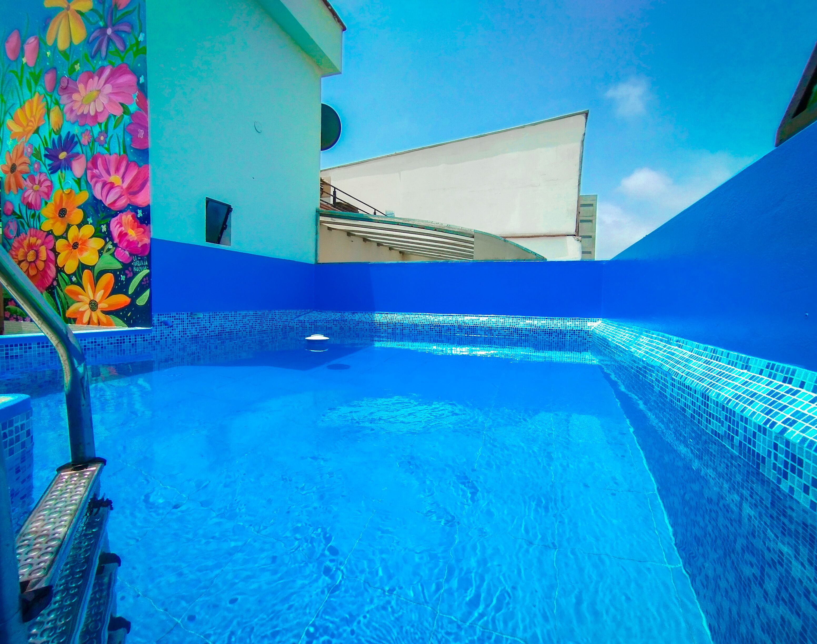 季节性开放的室外游泳池，10:00 至 20:00 开放，日光浴躺椅