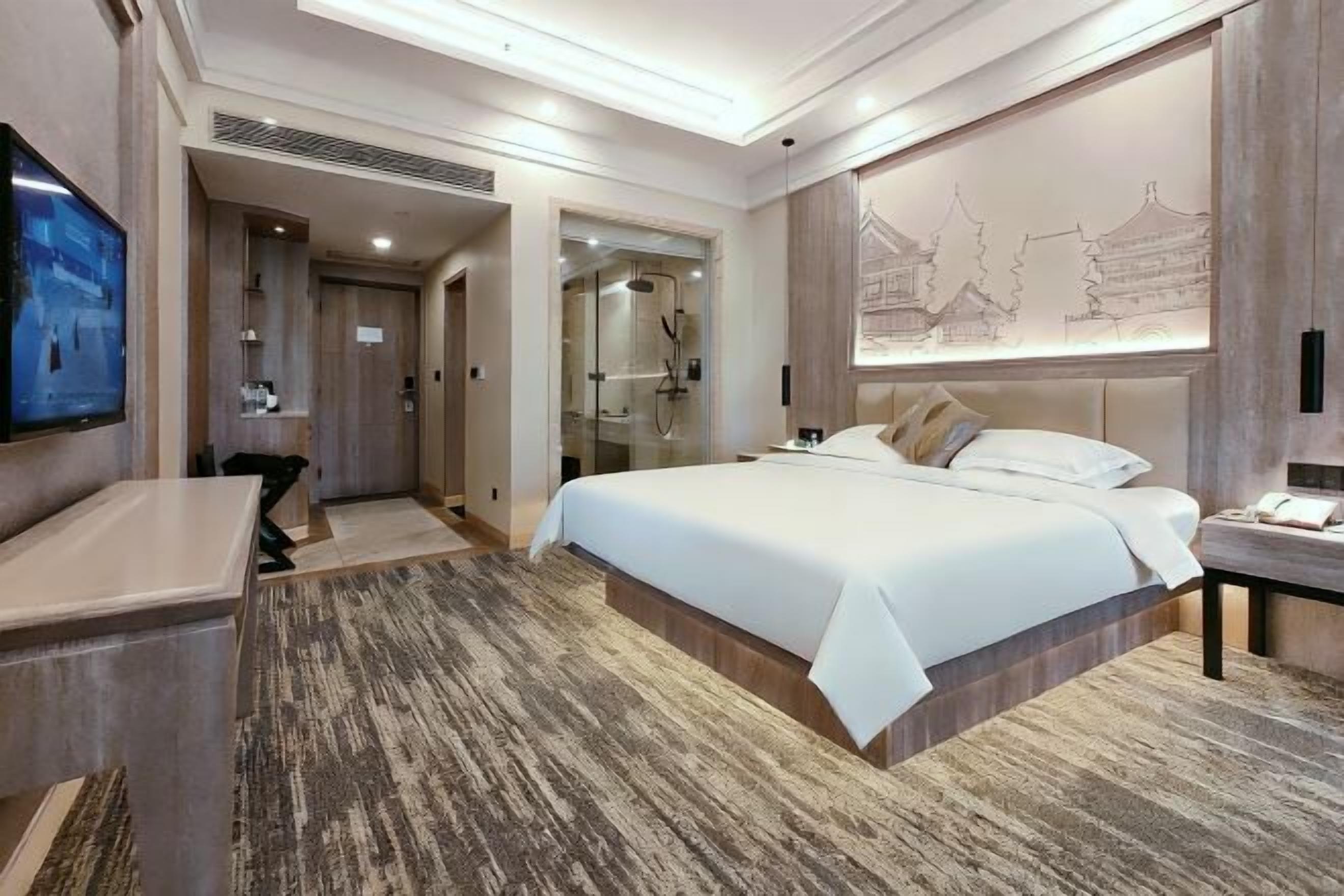 Minibar, in-room safe, desk, laptop workspace