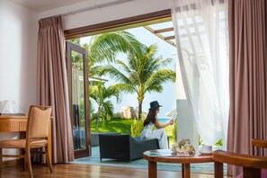 Luksusbungalow, ved strandkanten | Utsikt fra rommet