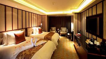 Een bureau, extra bedden, gratis wifi