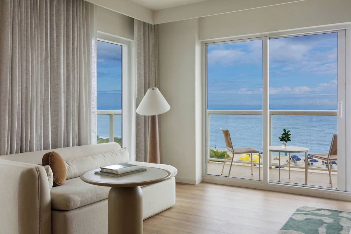 Room, 1 King Bed, Oceanfront | Beach | On the beach, sun-loungers, beach umbrellas, beach towels