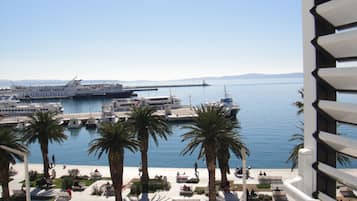 Double Room, Sea View | 1 bedroom, down comforters, minibar, in-room safe