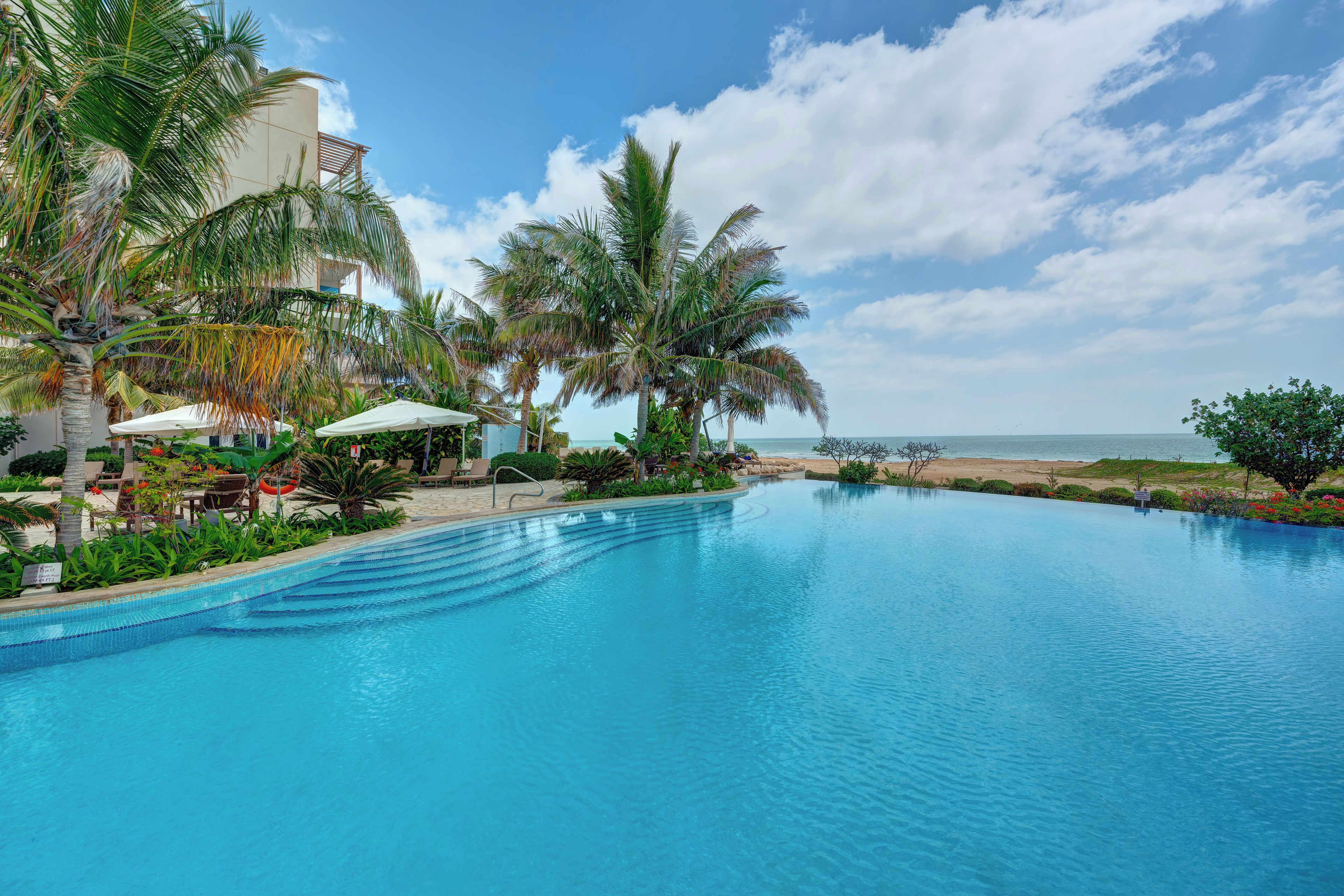 2 outdoor pools, open 7 AM to 7 PM, pool umbrellas, sun loungers