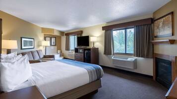 Premium bedding, desk, blackout drapes, iron/ironing board