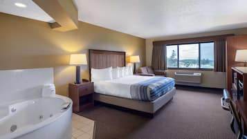 Suite, 1 King Bed, Non Smoking (Second Floor) | Premium bedding, desk, blackout drapes, iron/ironing board