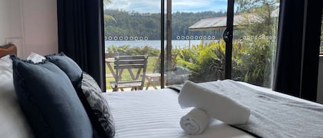 Habitación doble panorámica, junto al lago | Ropa de cama