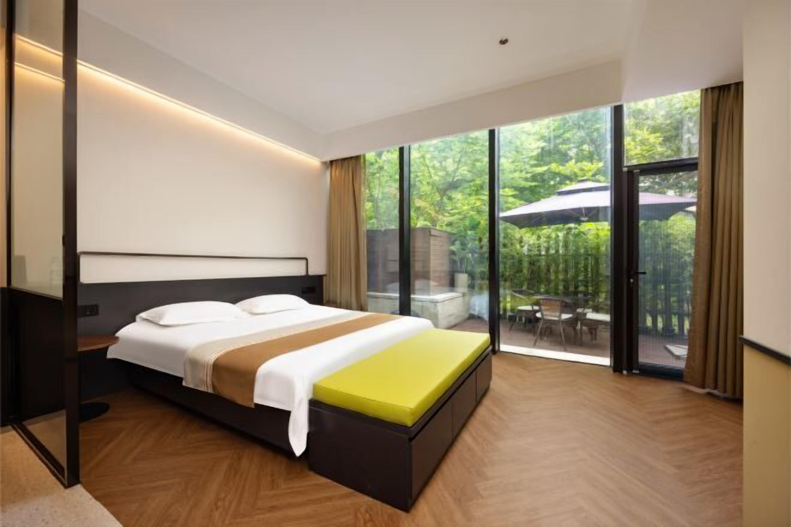 1 개의 침실, 고급 침구, 오리/거위털 이불, 필로우탑 침대