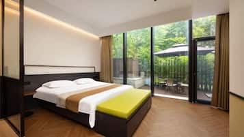 1 chambre, literie de qualité supérieure, couette en duvet d'oie