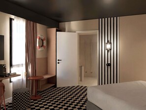 Hochwertige Bettwaren, Schreibtisch, schallisolierte Zimmer