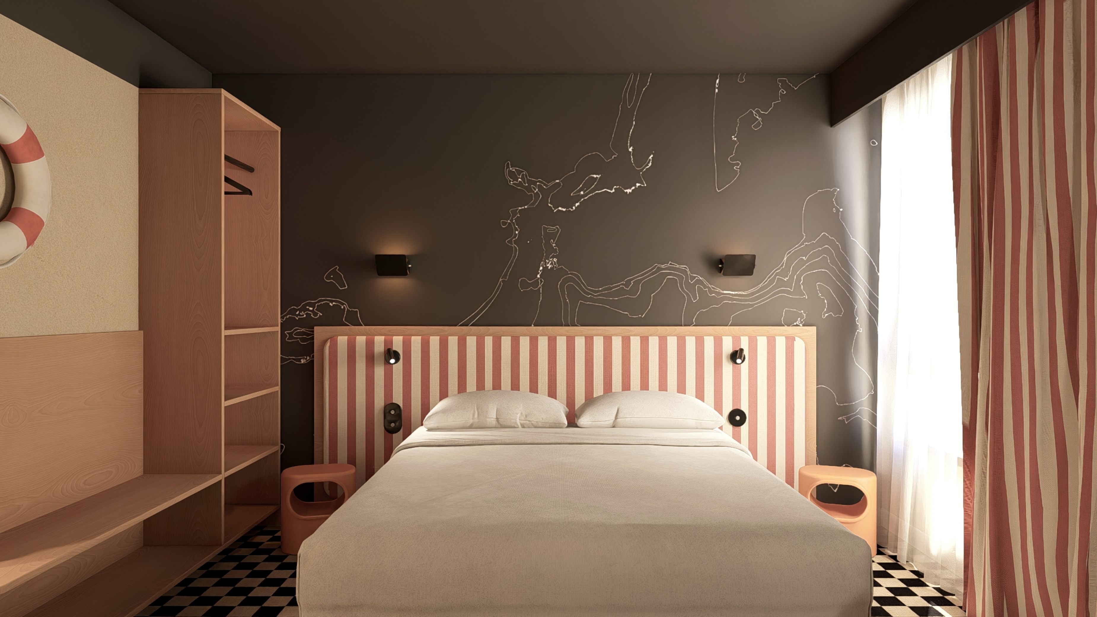 Rom – standard, 1 dobbeltseng | Sengetøy av topp kvalitet, skrivebord, lydisolert og strykejern/-brett