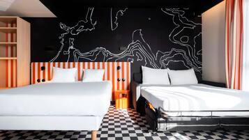 Literie de qualité supérieure, bureau, chambres insonorisées