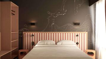 Literie de qualité supérieure, bureau, chambres insonorisées