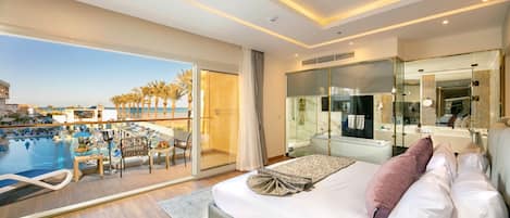 Deluxe-Suite | Minibar, Zimmersafe, Bügeleisen/Bügelbrett, kostenloses WLAN