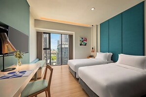 Studio, 2 Twin Beds | City view