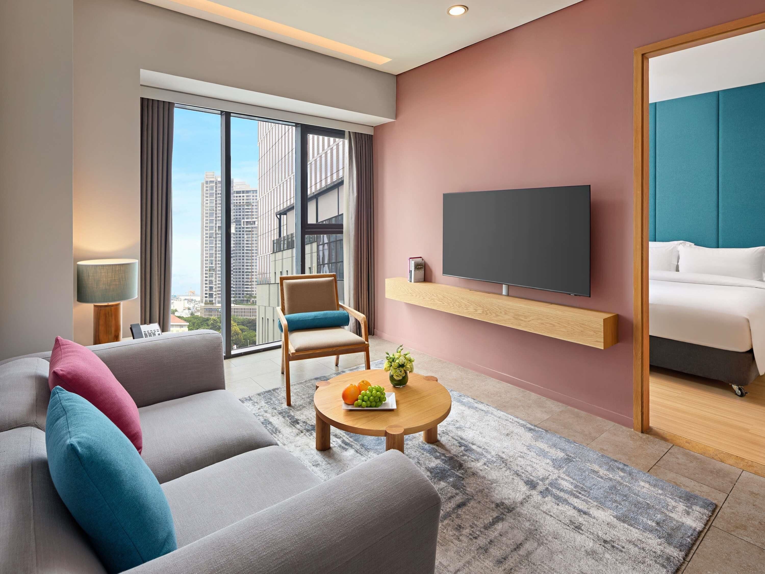 Apartment, 1 Bedroom | Minibar, in-room safe, desk, laptop workspace