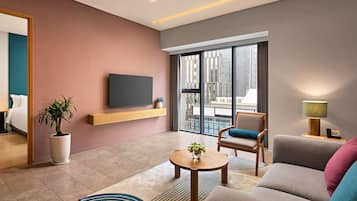 Apartament Deluxe, 1 dormitori | Minibar, caixa forta a l'habitació i escriptori