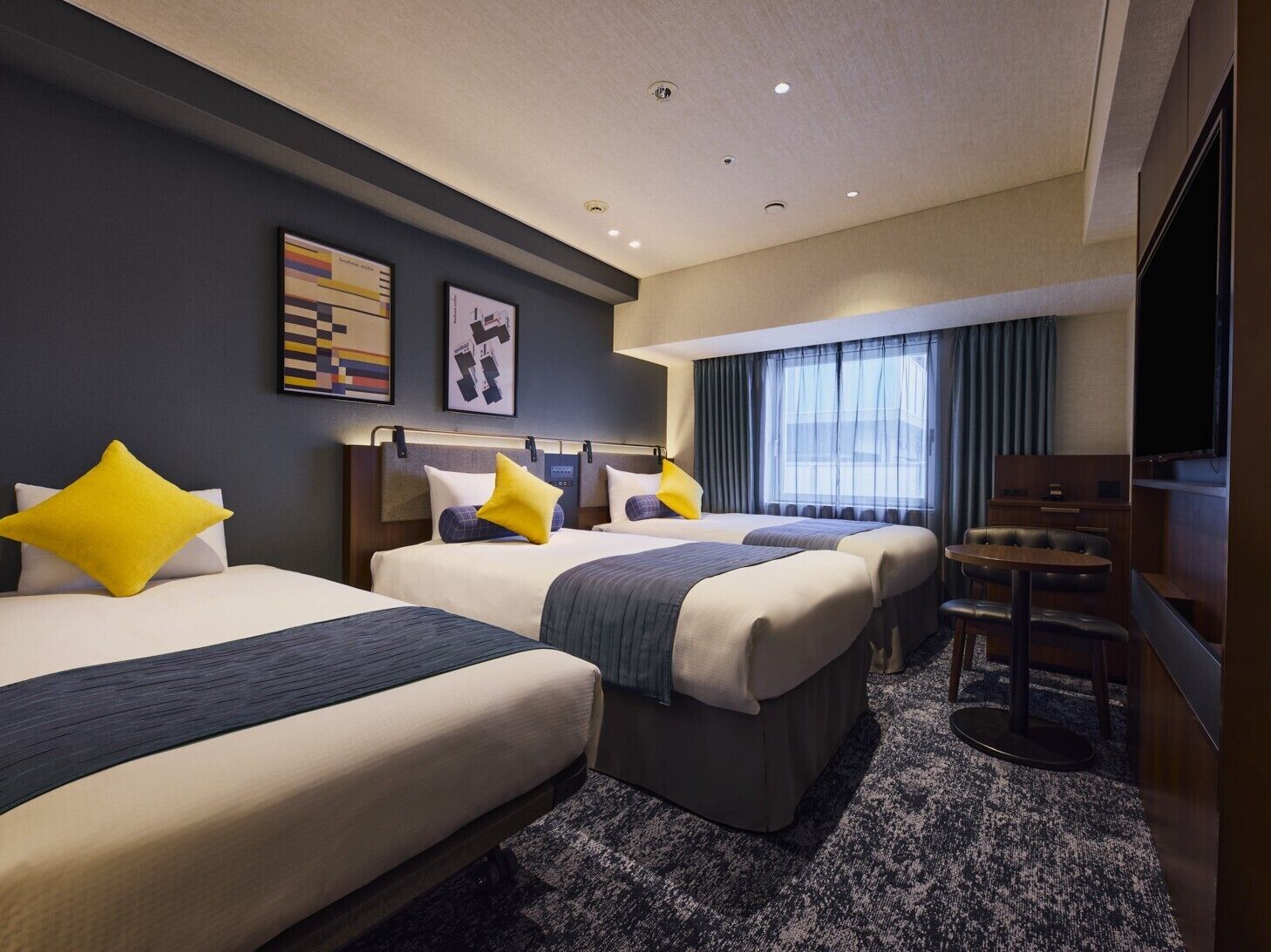 高级双床房, 无烟房 (3 guests use / Extra Bed Available) | 免费 WiFi、床单、轮椅无障碍