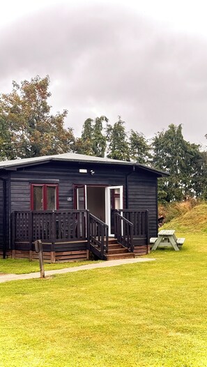 Alpehytte – standard, 2 soverom (Log Cabin) | Utsikt fra balkong
