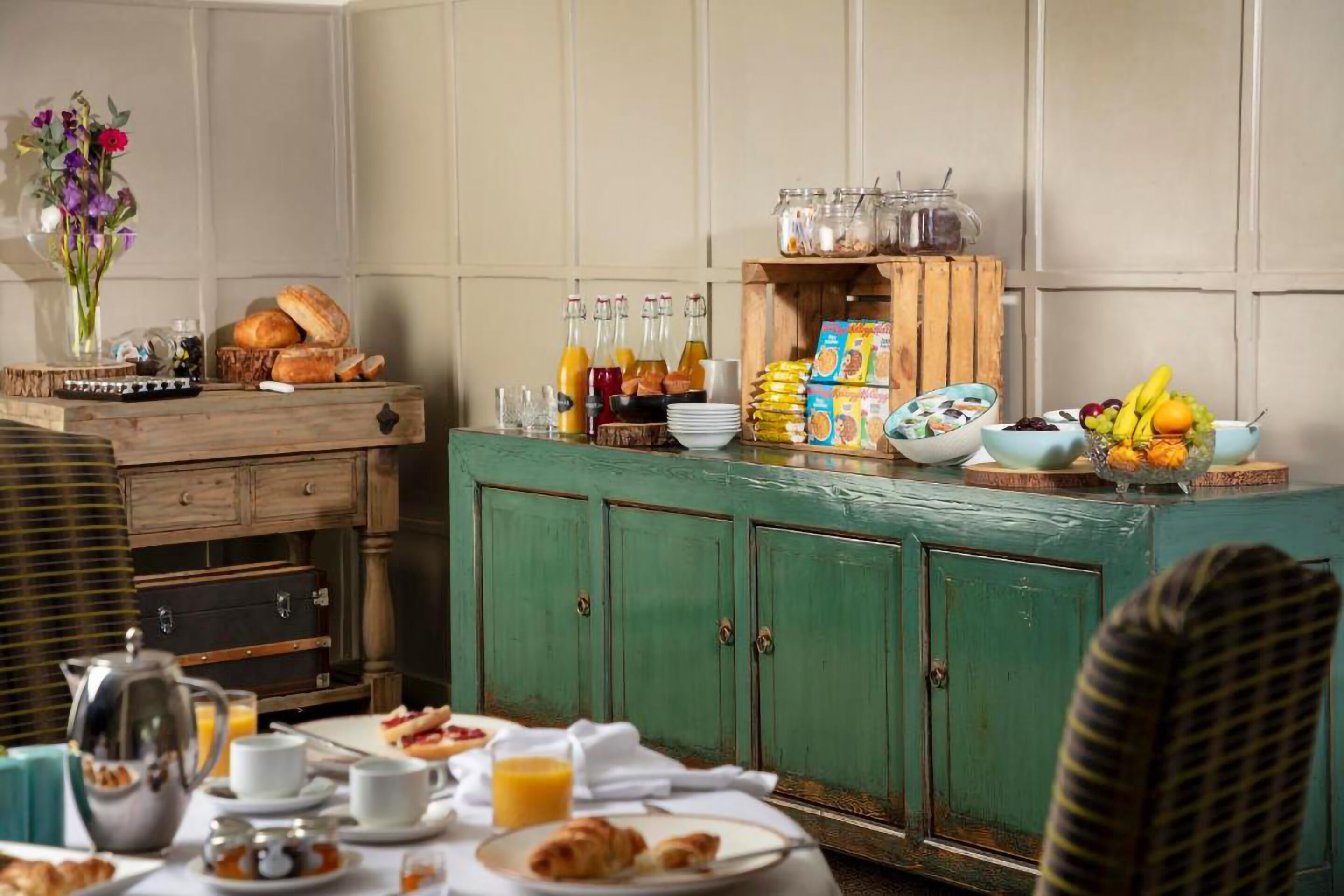 Morgenmad tilberedt efter bestilling hver dag (15 GBP pr. person)