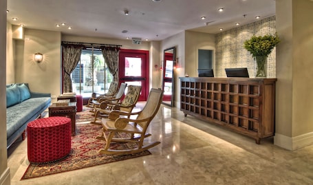 Sala de estar en el lobby