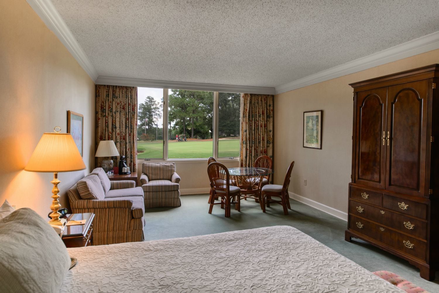 standard room, 1 king bed, golf view | view from room
