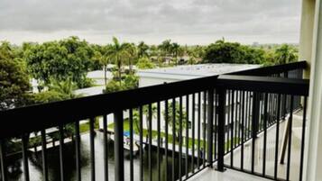 Blick vom Balkon