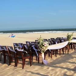 Outdoor wedding area