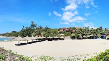 Outdoor banquet area
