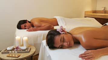 Salas de tratamiento para parejas, sauna y tratamientos corporales