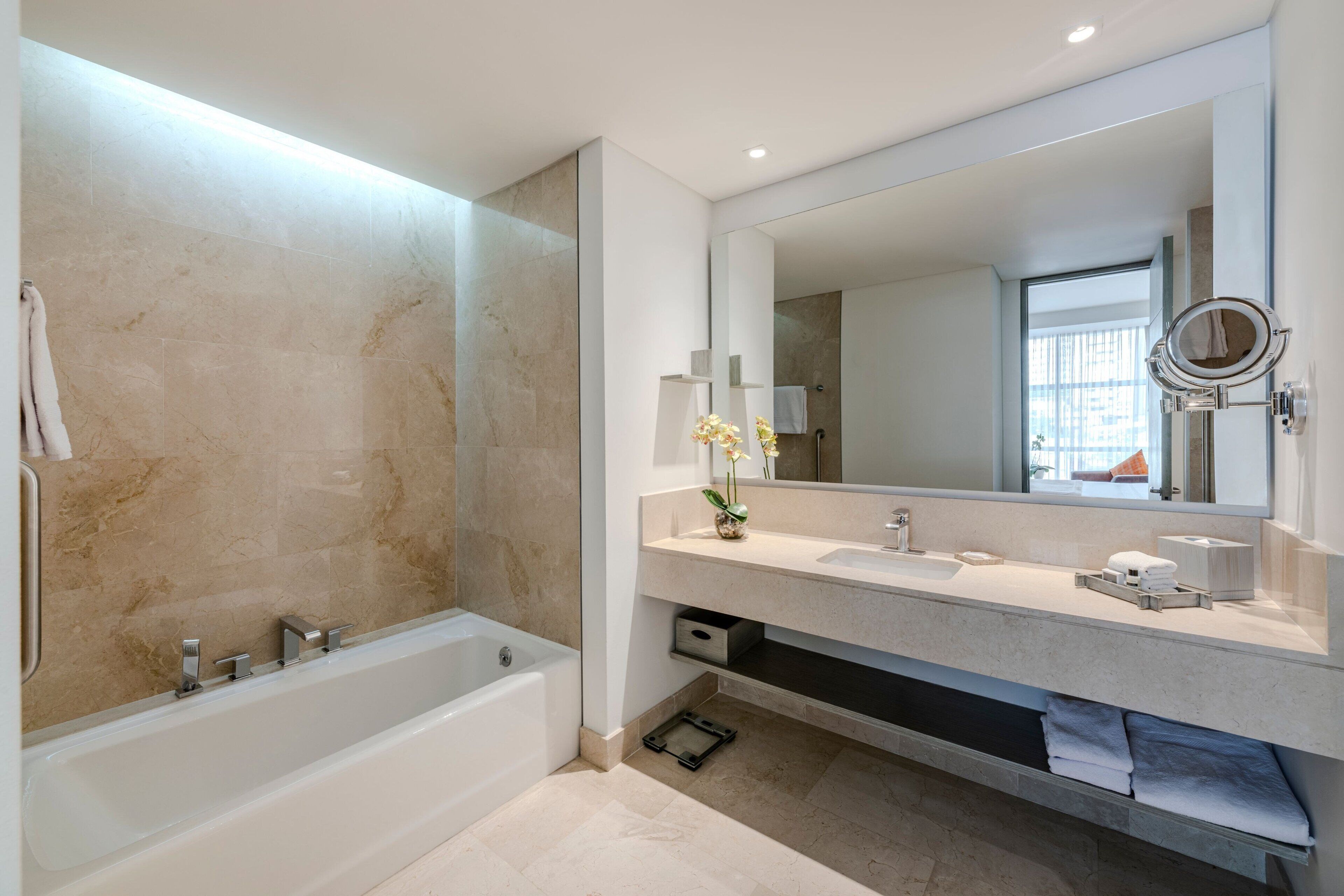 free toiletries, hair dryer, towels