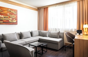 In-room safe, desk, blackout curtains, soundproofing