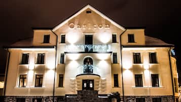 Front of property – evening/night