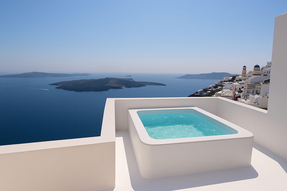 Chambre Deluxe, bain à remous, vue mer | Coffres-forts dans les chambres, bureau, chambres insonorisées