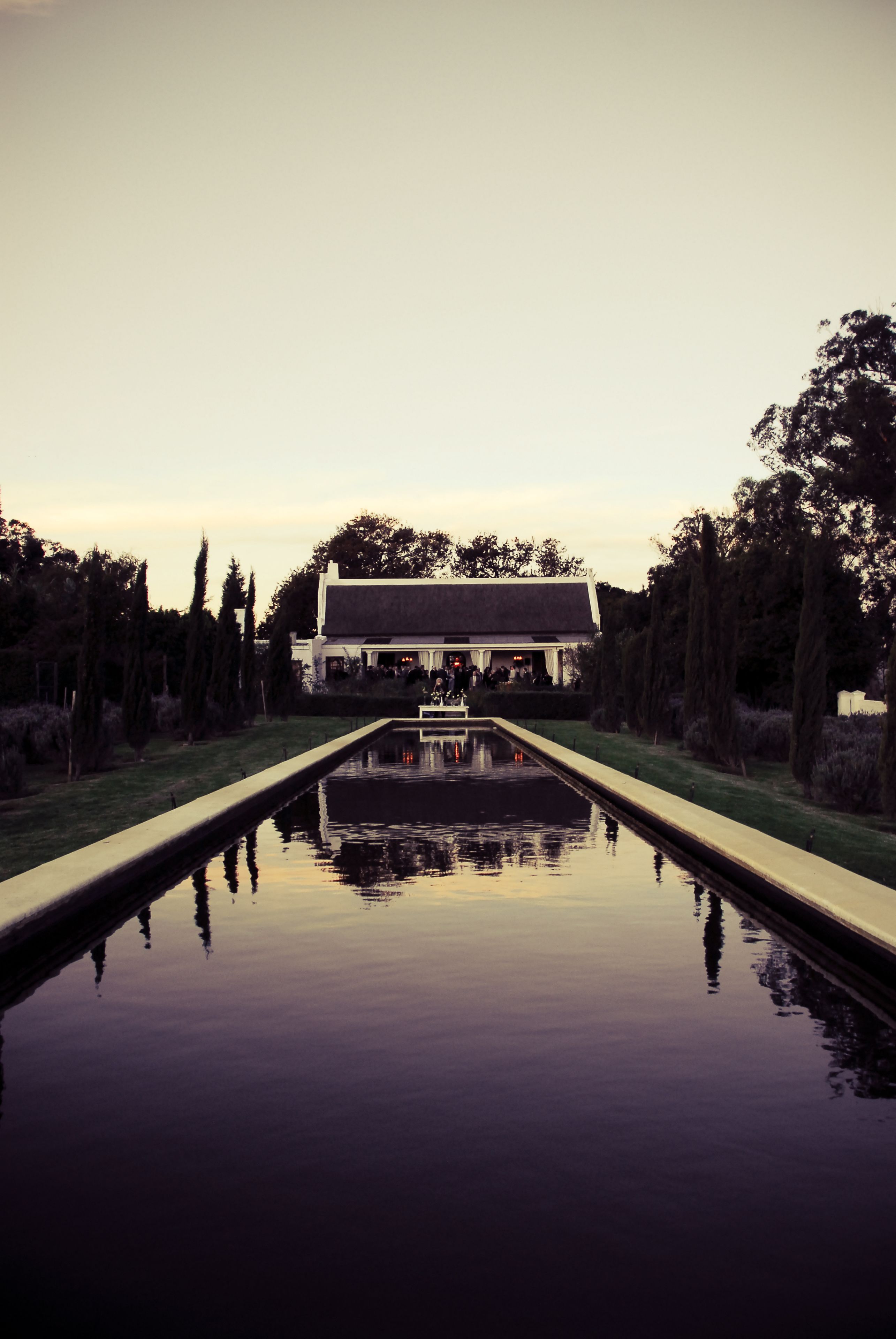 Front of property – evening/night