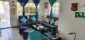 34-inch flat-screen TV with digital channels, TV