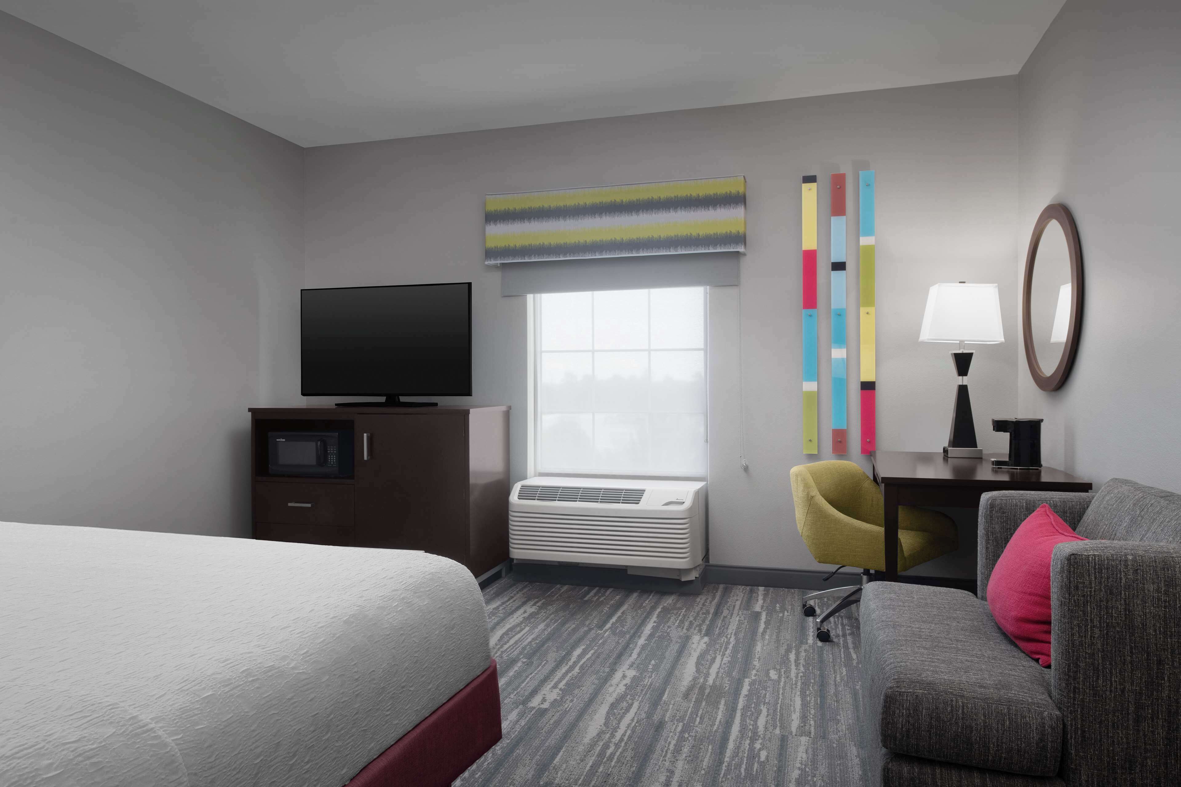 hypo-allergenic bedding, in-room safe, desk, laptop workspace