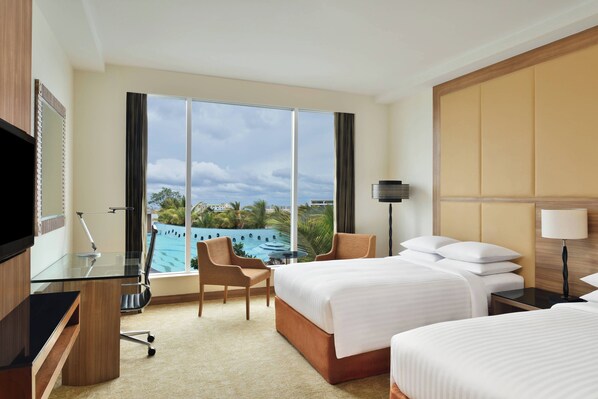 Room, 2 Double Beds, Pool View | View from room