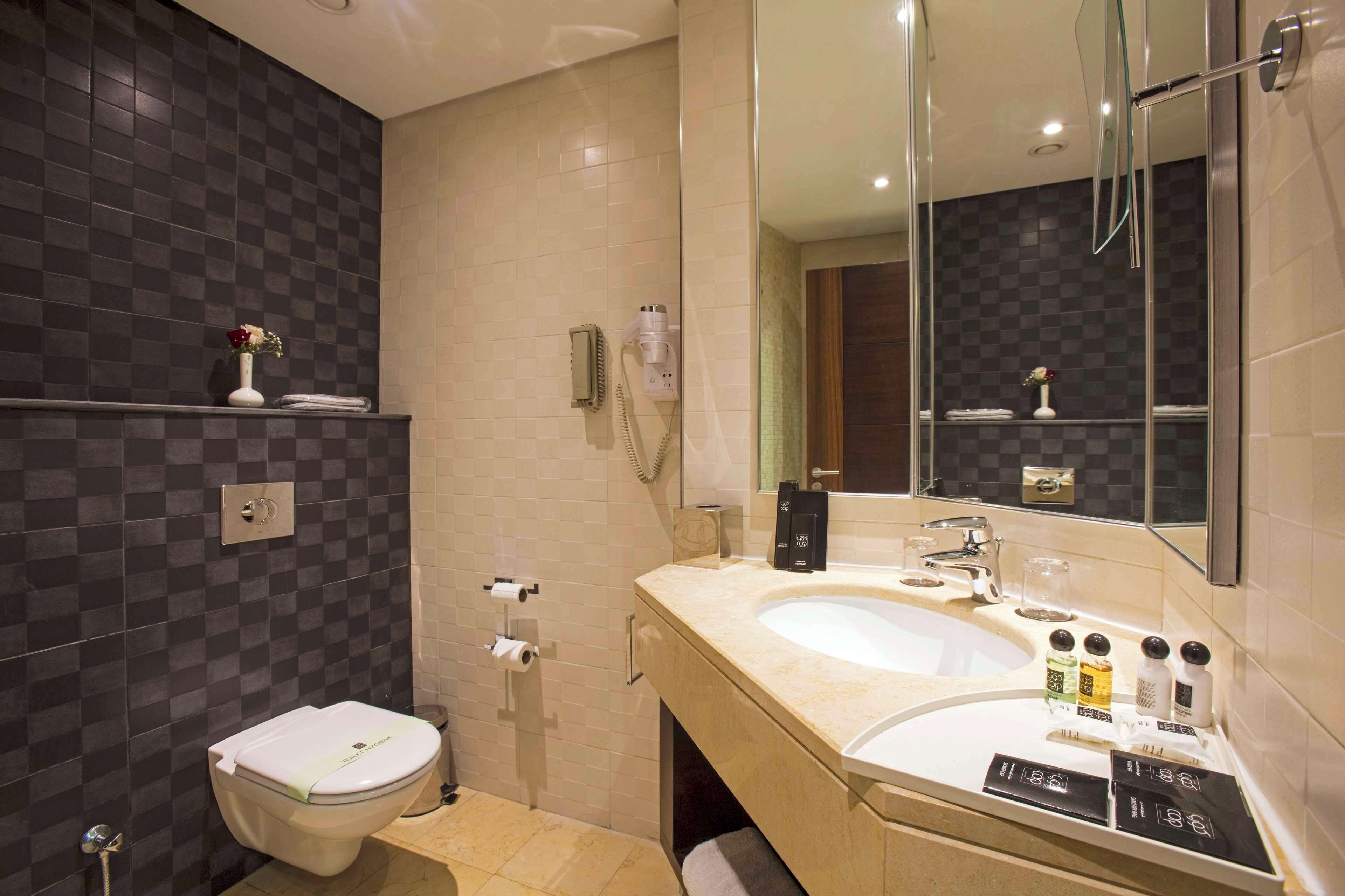 shower, designer toiletries, hair dryer, bathrobes