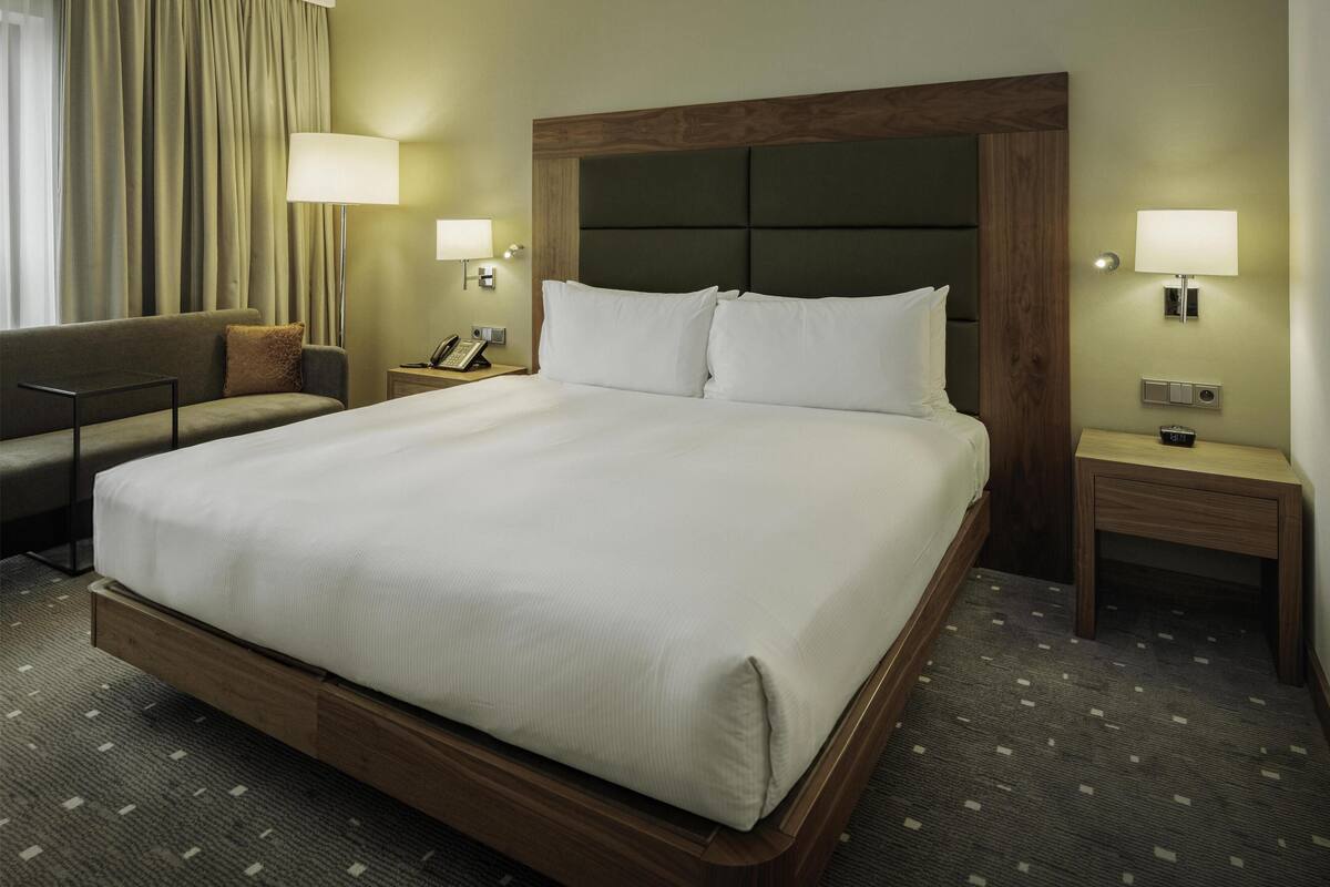 Chambre, 1 très grand lit et 1 canapé-lit | Literie de qualité, minibar, coffre-fort pour ordinateur portable