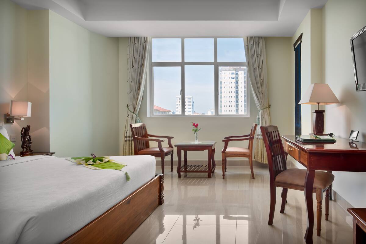 Deluxe-Doppelzimmer | Blick auf die Stadt