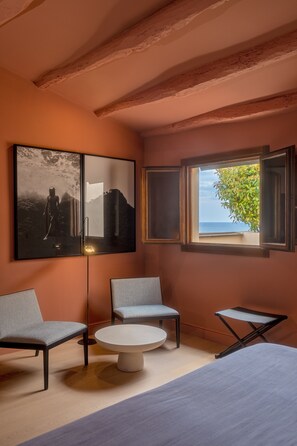 Premium Double Room, Partial Sea View | Premium bedding, down comforters, minibar, in-room safe