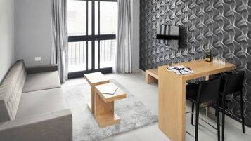 Standard Suite, 1 Bedroom | 1 bedroom, in-room safe, laptop workspace, blackout drapes