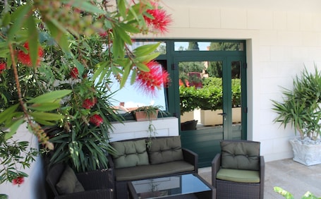 Standard Apartment, 1 Bedroom, Terrace, City View | Terrace/patio. Apartments Logoš Cavtat