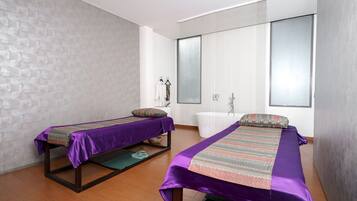 Body treatments, aromatherapy, body scrubs, facials
