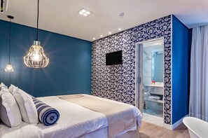 1 quarto, roupas de cama premium, frigobar, cofres nos quartos