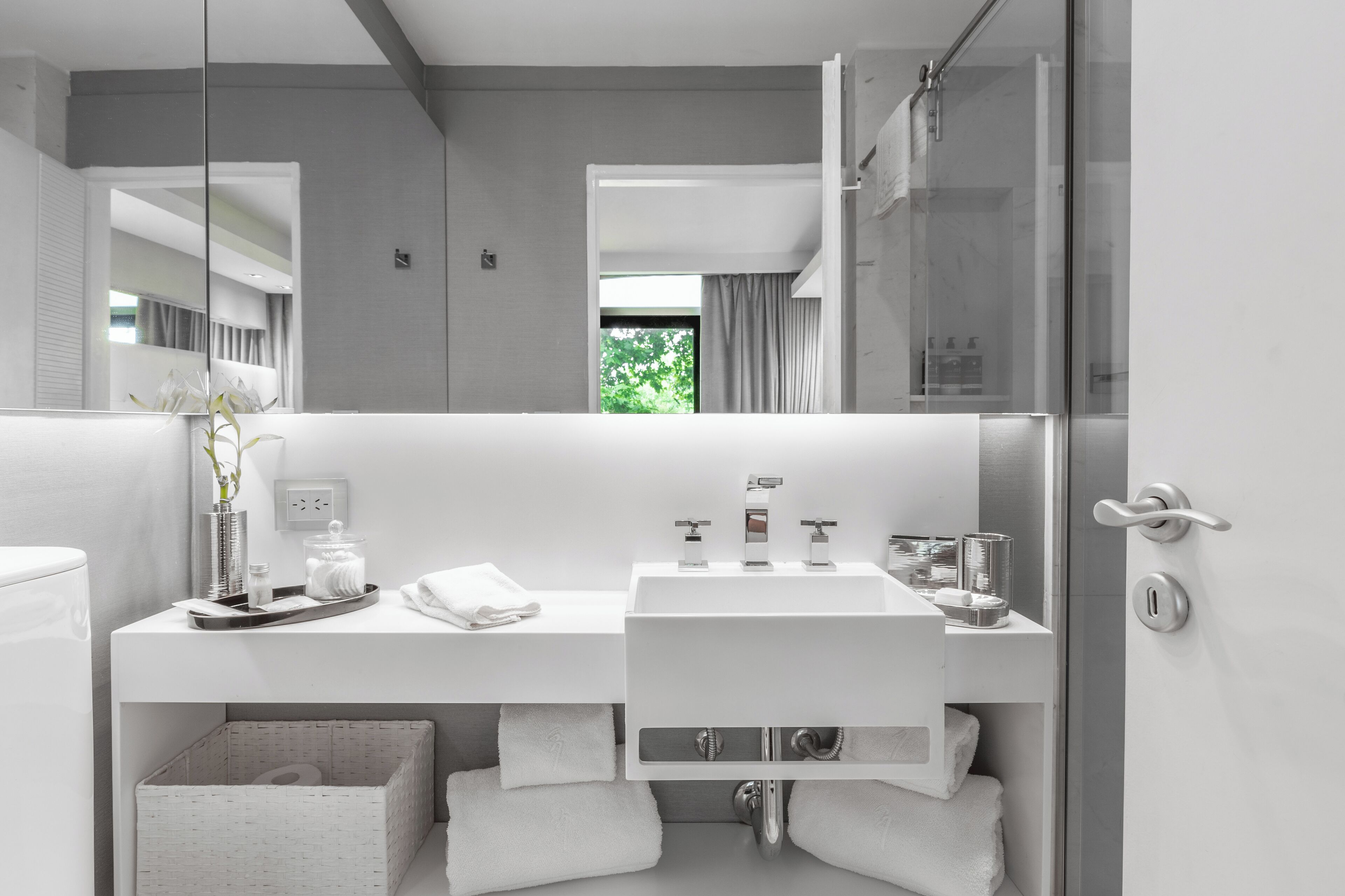 standard room | bathroom | shower, rainfall showerhead, eco-friendly toiletries, hair dryer