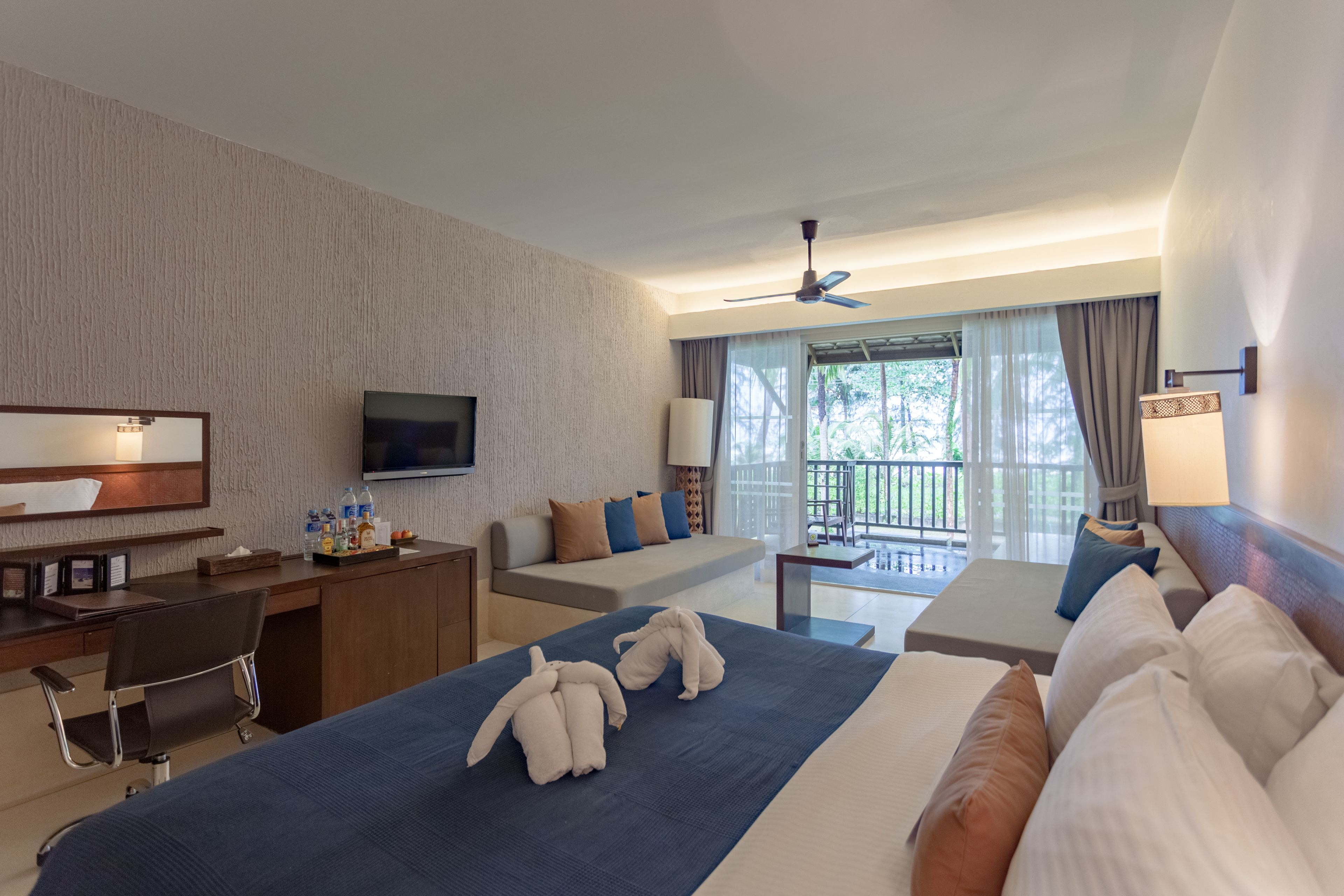 Uitzicht vanuit de kamer