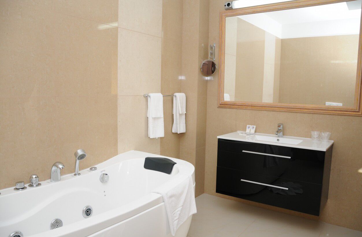 bathrobes, slippers, towels