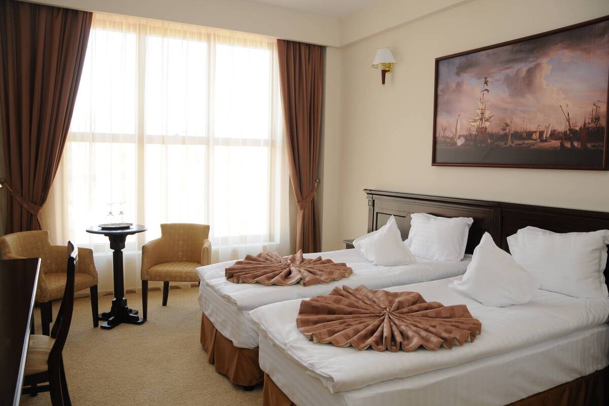 Chambre Standard avec lits jumeaux, 2 lits une place, vue ville