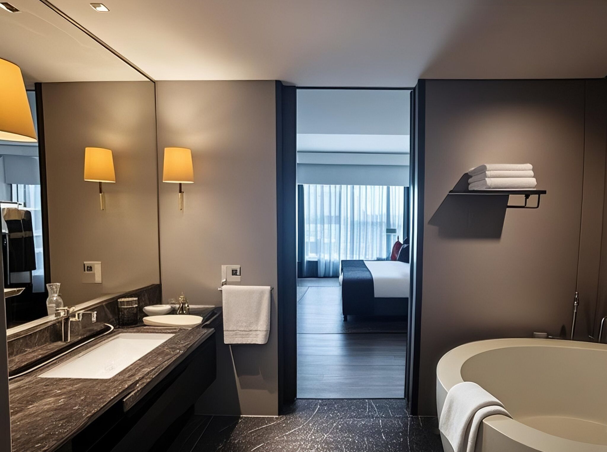 suite, 1 bedroom, club lounge access, lake view | 1 bedroom, minibar, in-room safe, desk